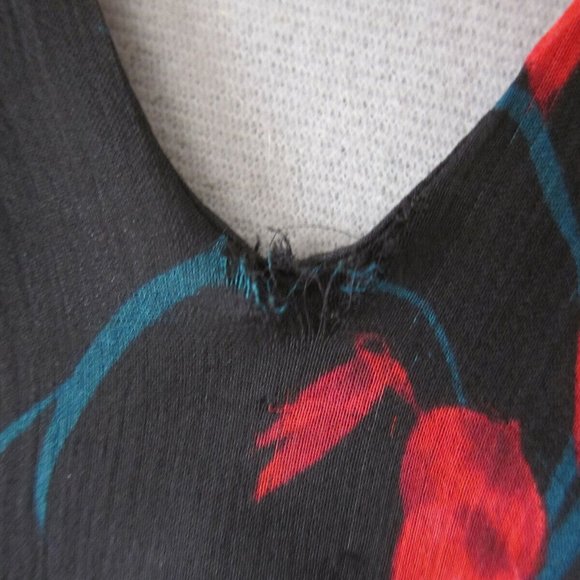 RACHEL ZOE SILK TUNIC DRESS - SIZE SMALL - One small tear at neckline - Picture 8 of 8